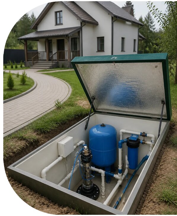 Автономное водоснабжение дома в Сасове от 151575 р. | АПаруса-Ссв